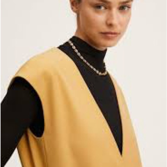 Mango Mustard Oversized Vest - Picture 7 of 9